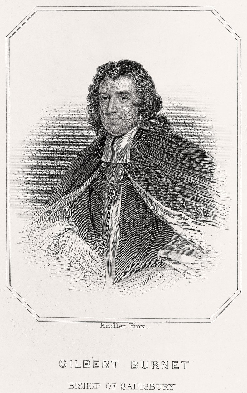 Portrait de Gilbert Burnet, évêque de Salisbury - English School