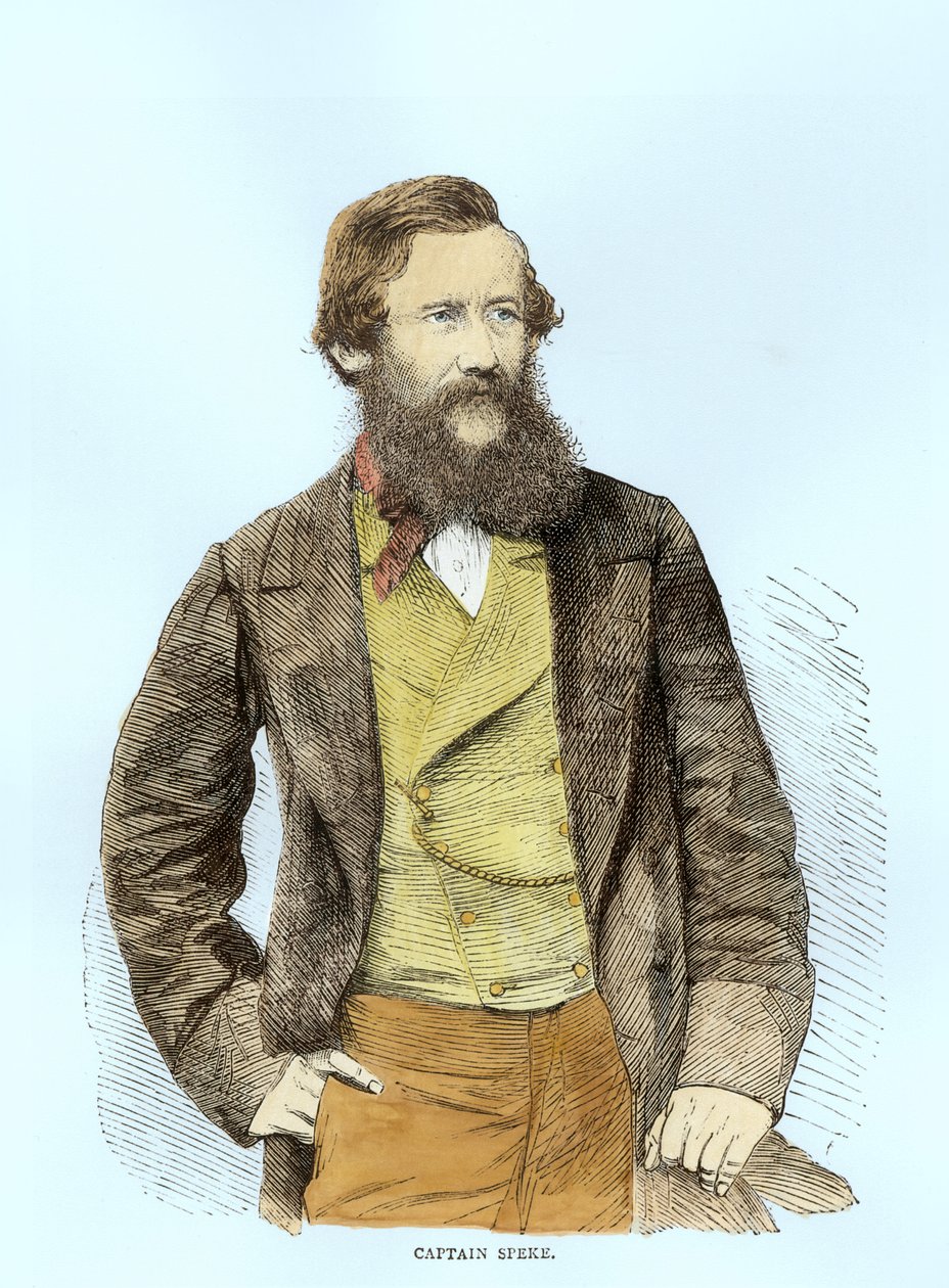 Portrait de John Hanning Speke (1827-64) (coloration ultérieure) - English School