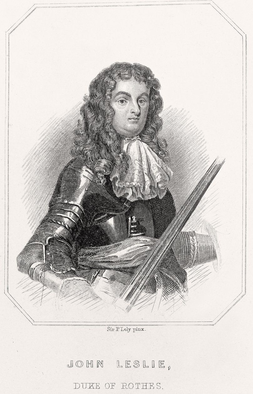 Portrait de John Leslie, duc de Rothes - English School