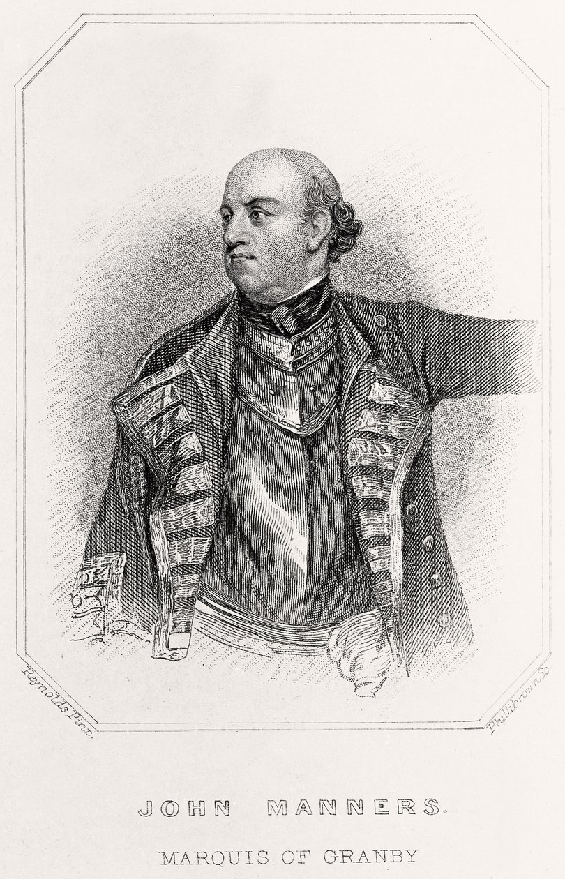 Portrait de John Manners, marquis de Granby - English School