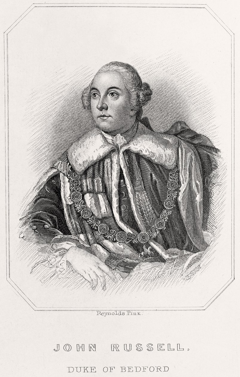 Portrait de John Russell, duc de Bedford, 1835 - English School