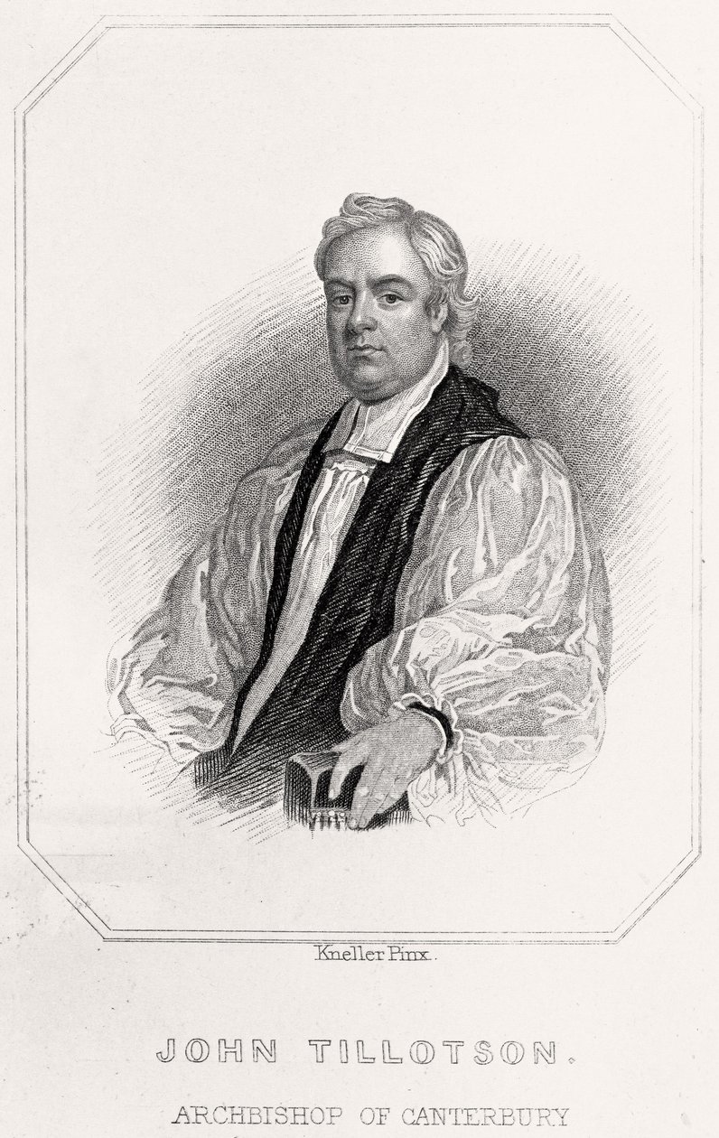 Portrait de John Tillotson, archevêque de Cantorbéry - English School