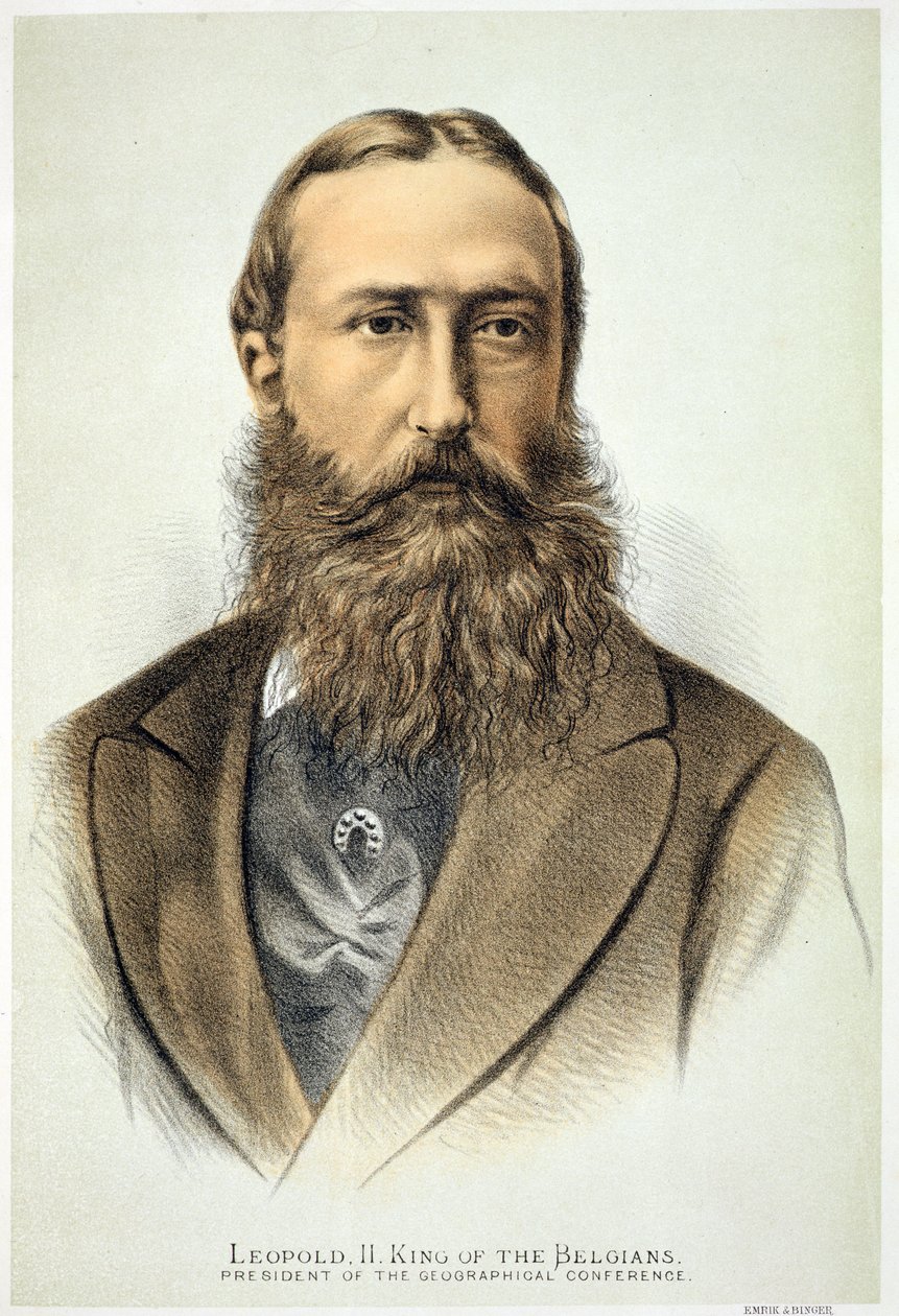 Portrait de Léopold II (1835-1909), Roi des Belges (1865-1909) - English School