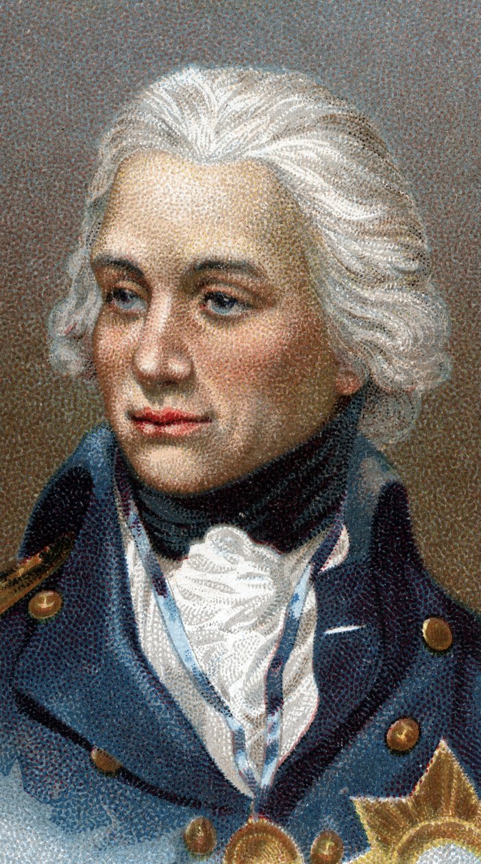 Portrait de Lord Horatio Nelson - De la série Leaders of Men - Chromolithographie - École anglaise, 20e siècle. - English School