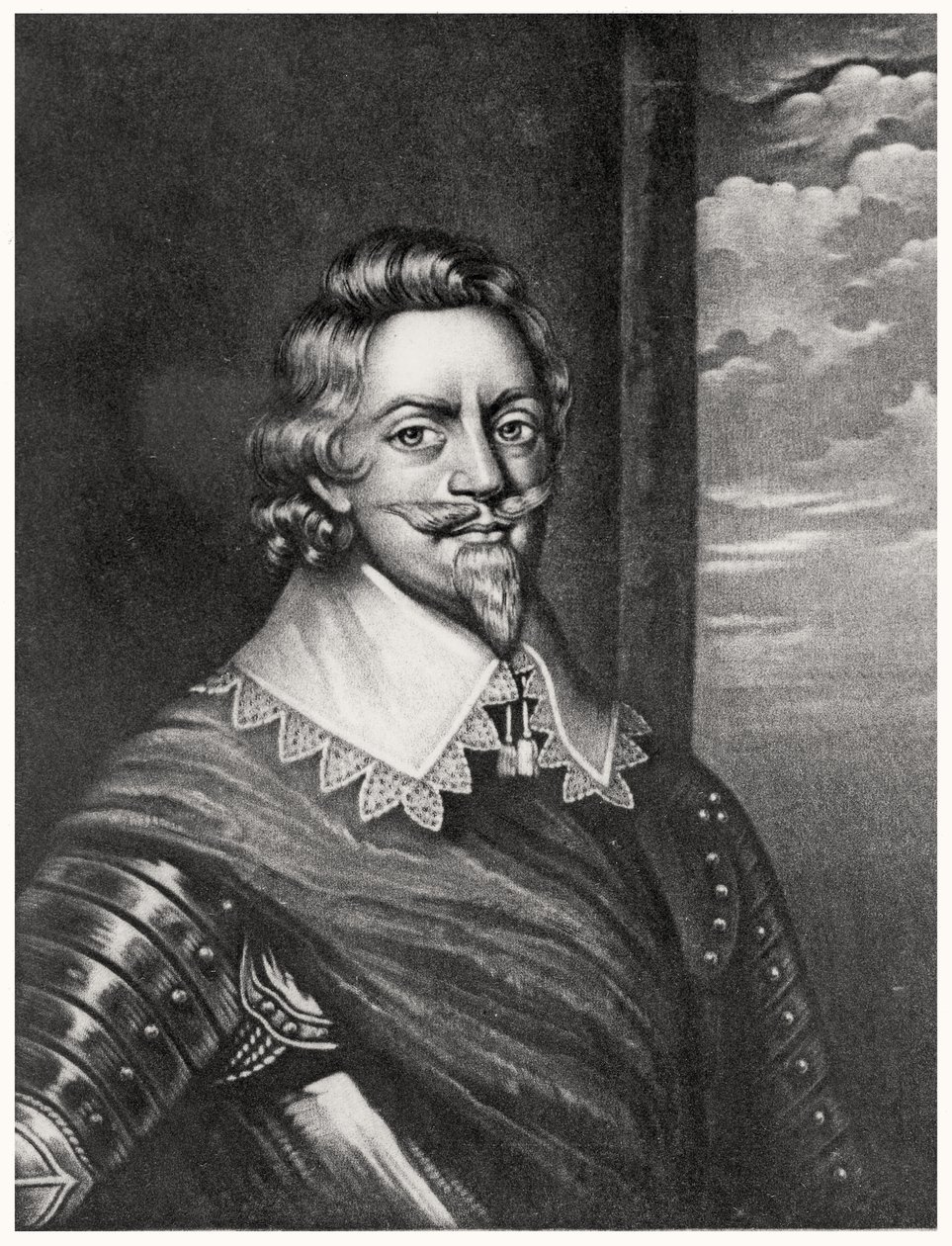 Portrait de Patrick Ruthven, comte de Brentford (c.1573-1651) gravé par Richard Earlom (1743-1822) et Charles Turner (c.1773-1857) de Illustrious Characters in British History - English School