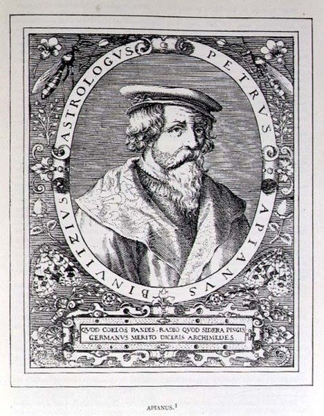 Portrait de Petrus Apianus (1501-52) de The Narrative and Critical History of America, édité par Justin Winsor, Londres, 1886 - English School
