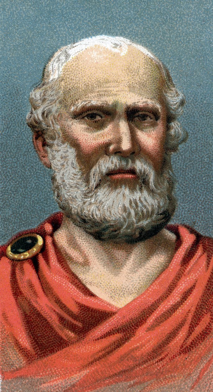 Portrait de Platon philosophe athénien - De la série « Leaders of Men » - English School