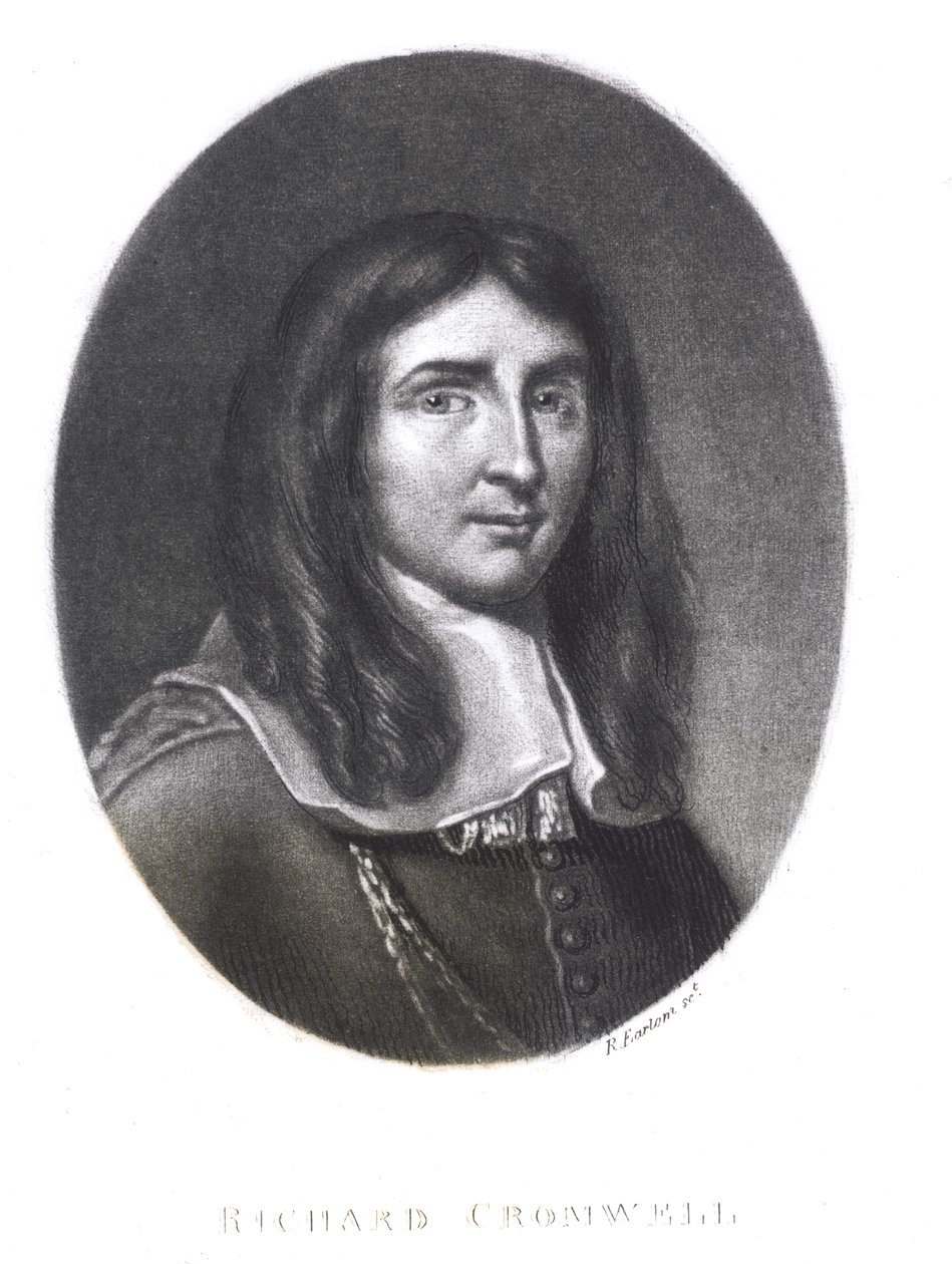 Portrait de Richard Cromwell (1626-1712) gravé par Richard Earlom (1743-1822) de 