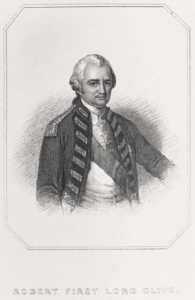 Portrait de Robert 1er Lord Clive - English School