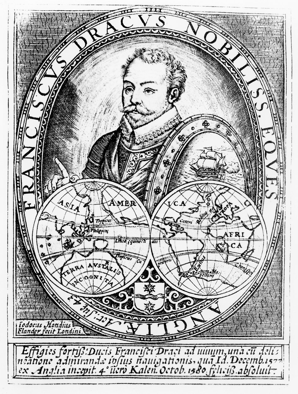 Portrait de Sir Francis Drake à l
