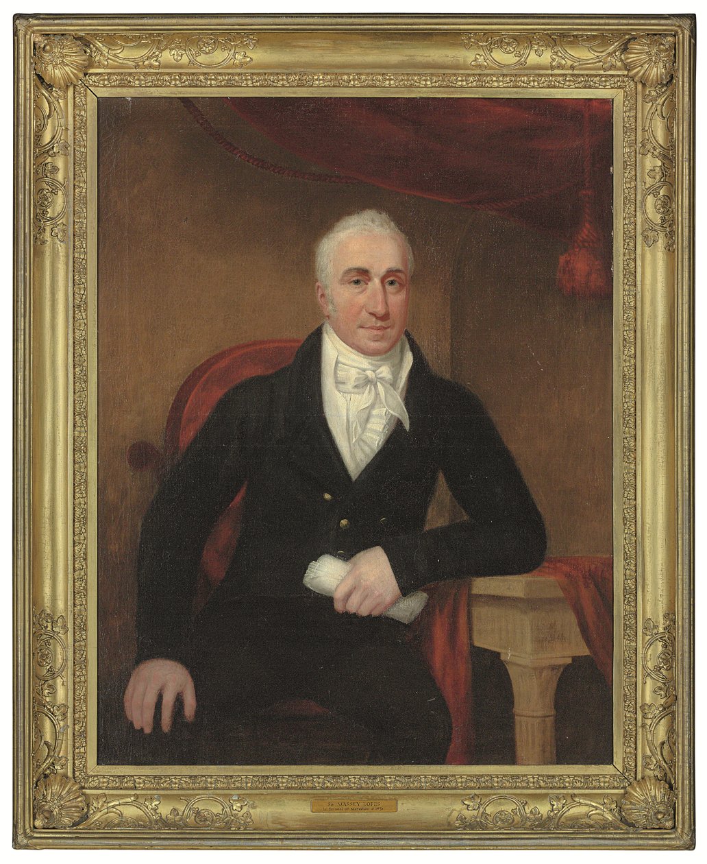Portrait de Sir Manasseh Lopes - English School