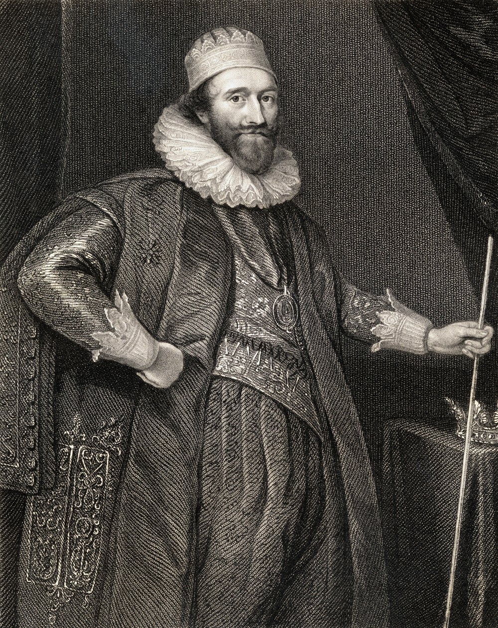 Portrait de Stuart Lodowick, 2e Duc de Lennox et 1er Duc de Richmond, de Lodges British Portraits, 1823 - English School