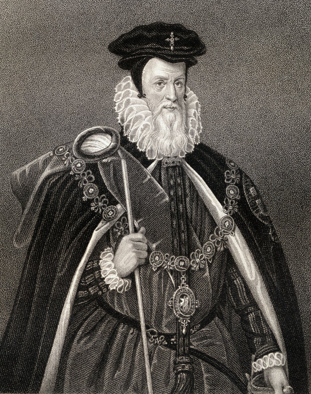 Portrait de William Cecil (1520-98) Lord Burghley, de 