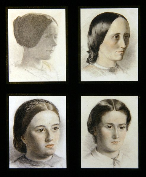 Portraits de jeunes filles, c.1830 - English School