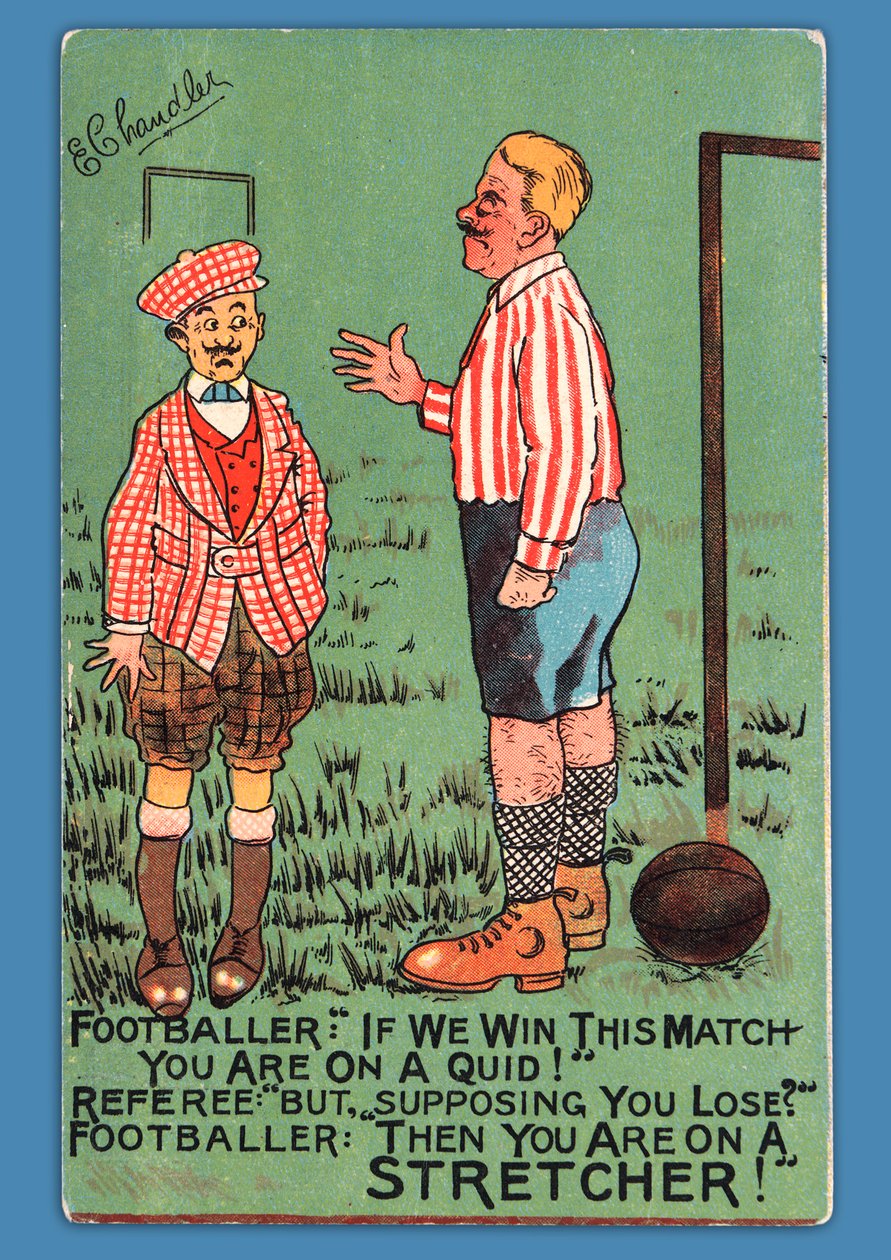 Carte postale représentant une caricature d