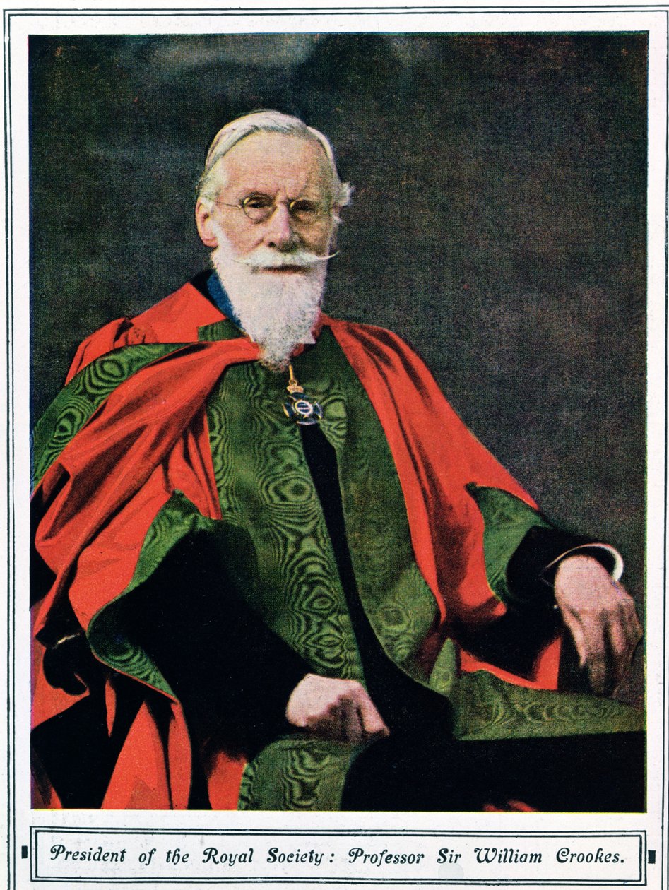 Professeur Sir William Crookes, de Illustrated London News, mai 1914 - English School