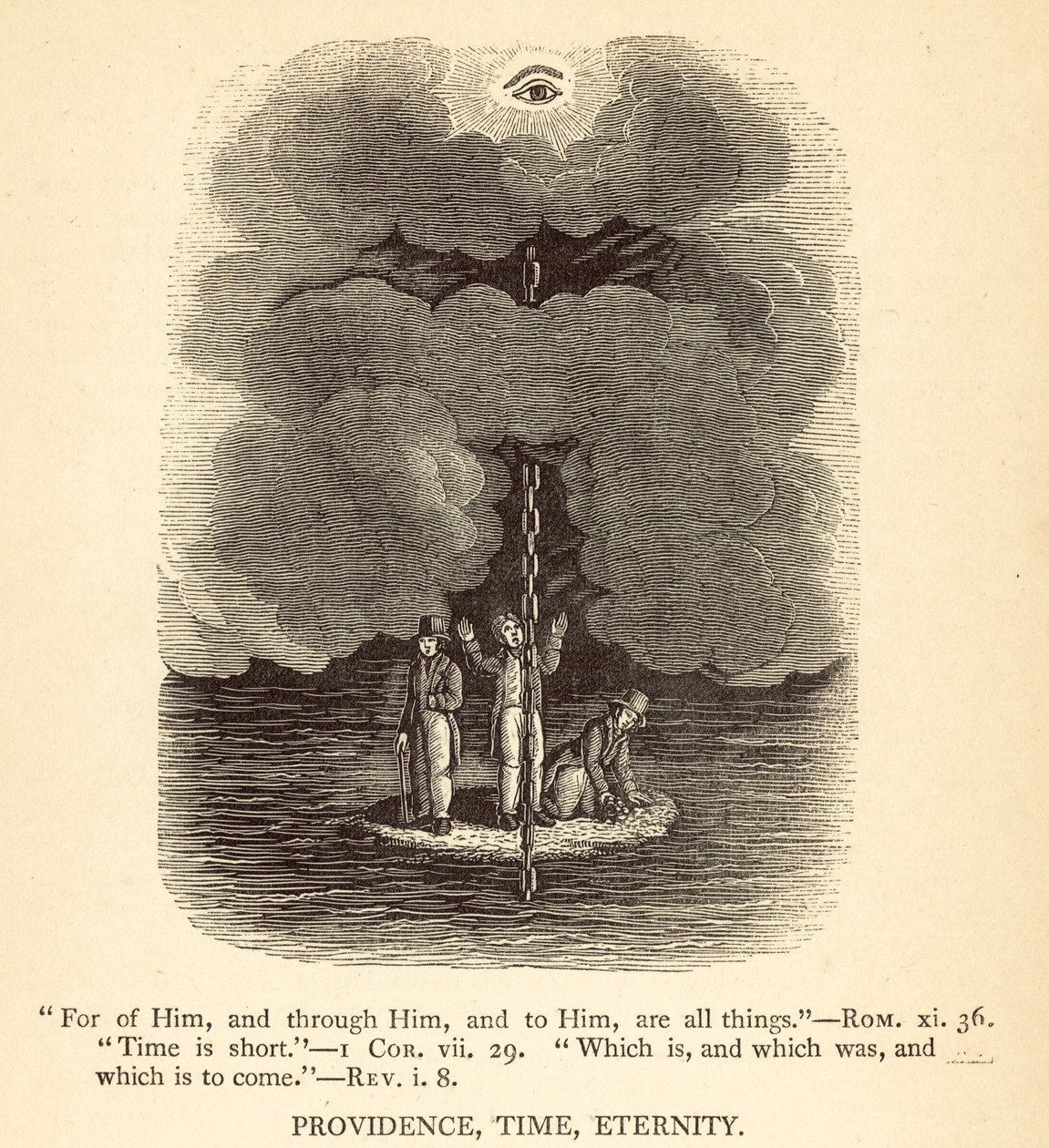 Providence, temps, éternité (gravure) - English School