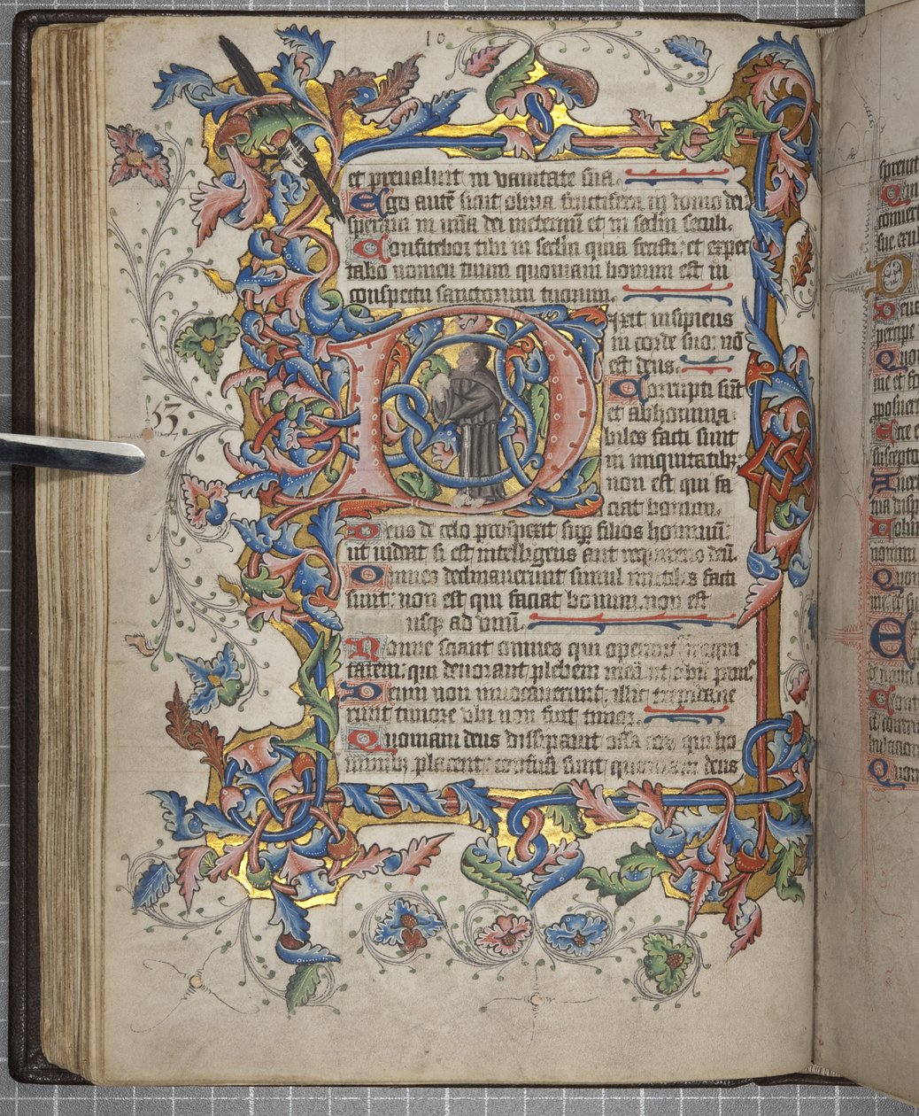 Psautier avec calendrier de Sarum, Fol 40 verso, c.1425-75 - English School