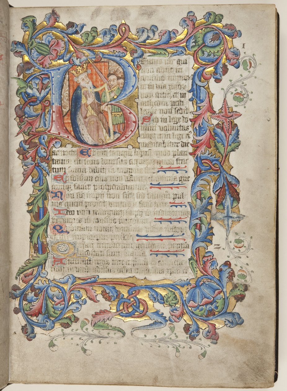 Psautier avec calendrier Sarum, vers 1425-75 - English School
