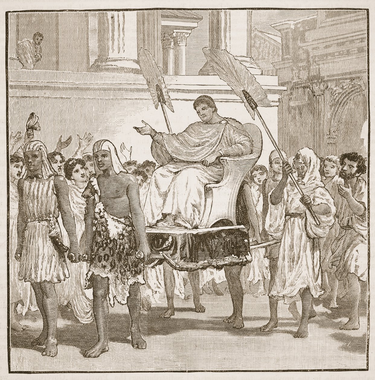 Réjouissances publiques pour la guérison de Pompée - English School