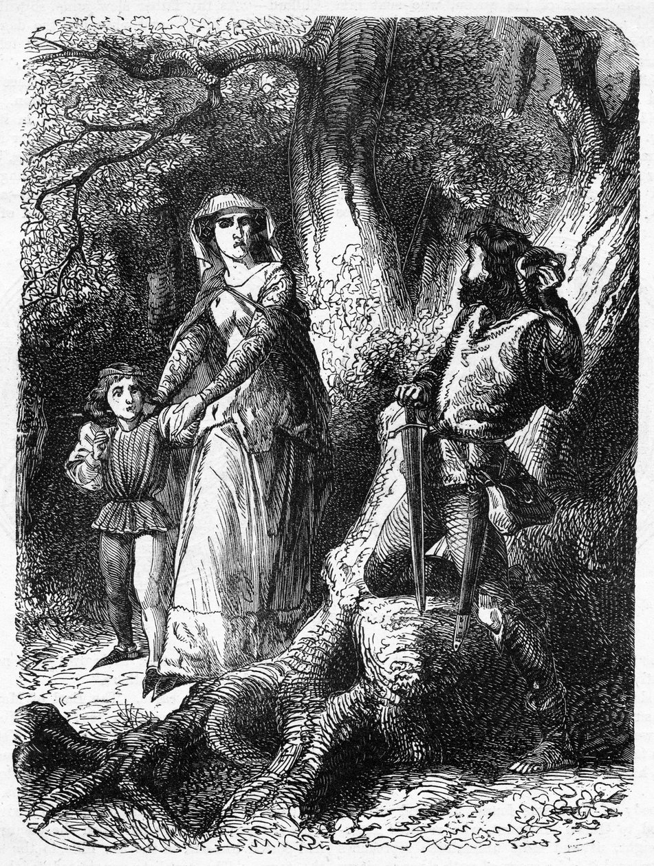 La reine Marguerite et le voleur de Hexham, illustration de 