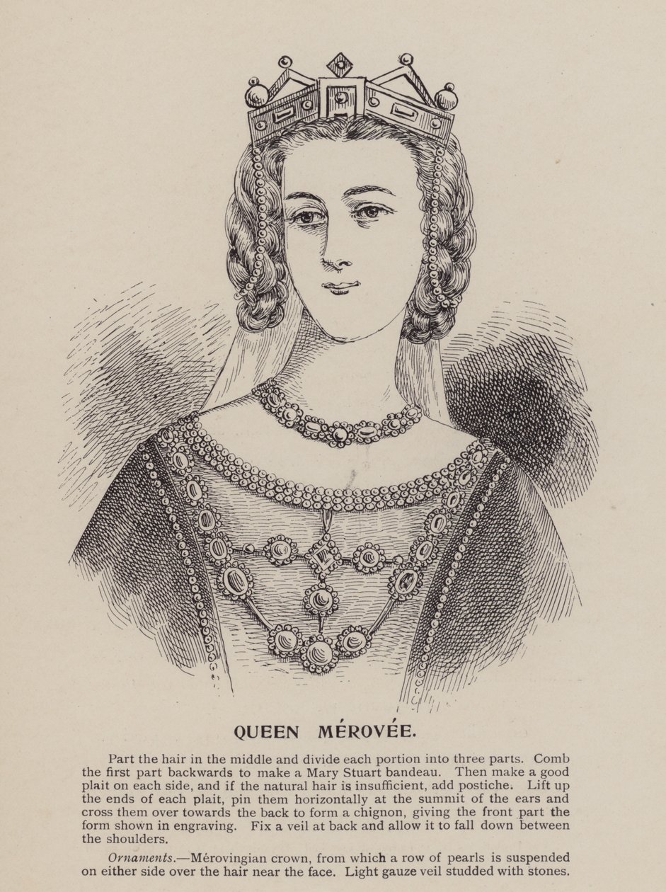 Reine Mérovée (gravure) - English School