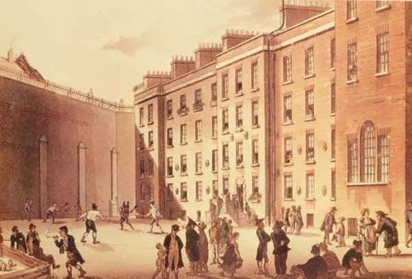 Raquettes à la prison de Fleet, illustration de 
