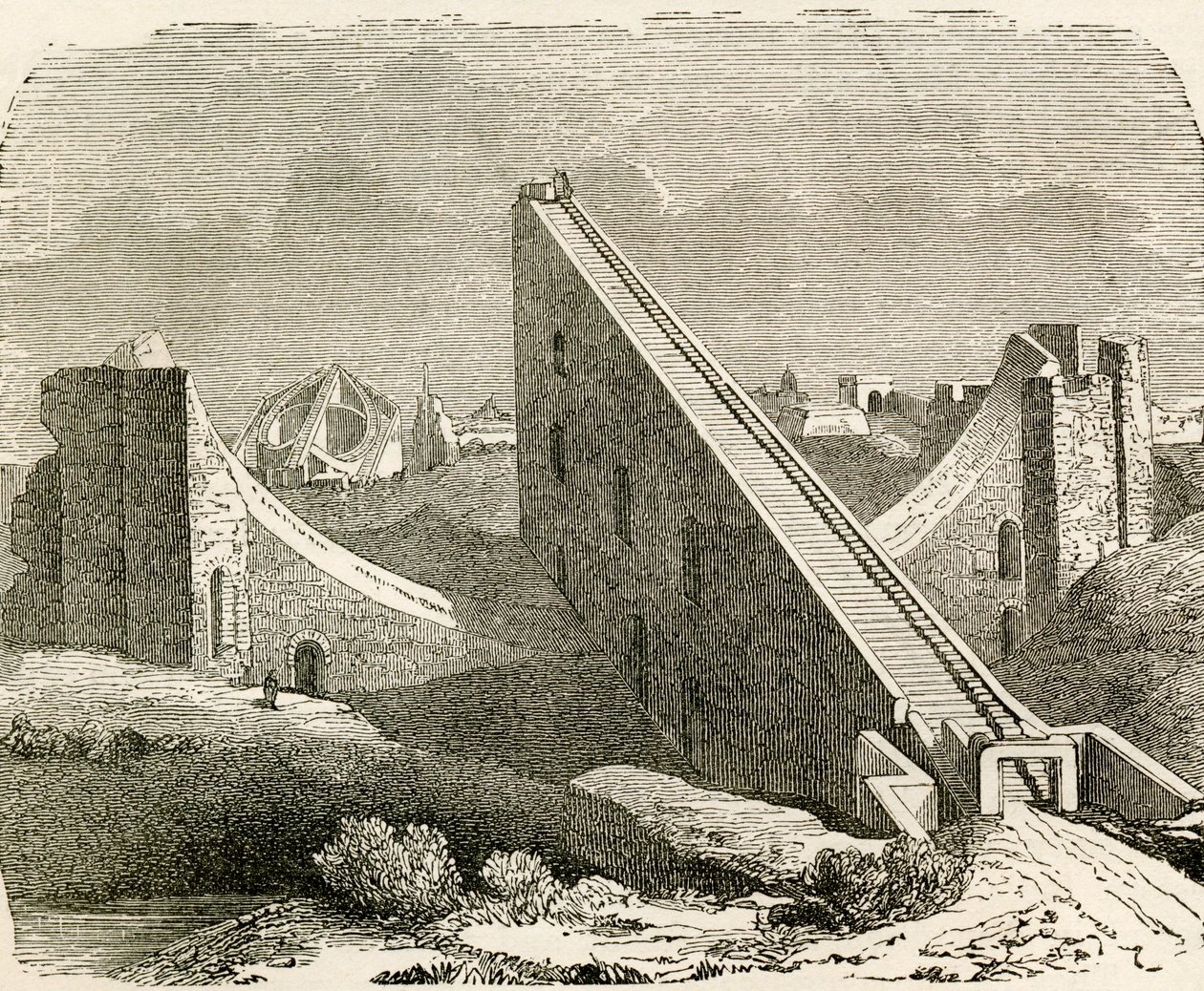 Observatoire astronomique de Raja Jai Singh, Bénarès, Uttar Pradesh, Inde, de 