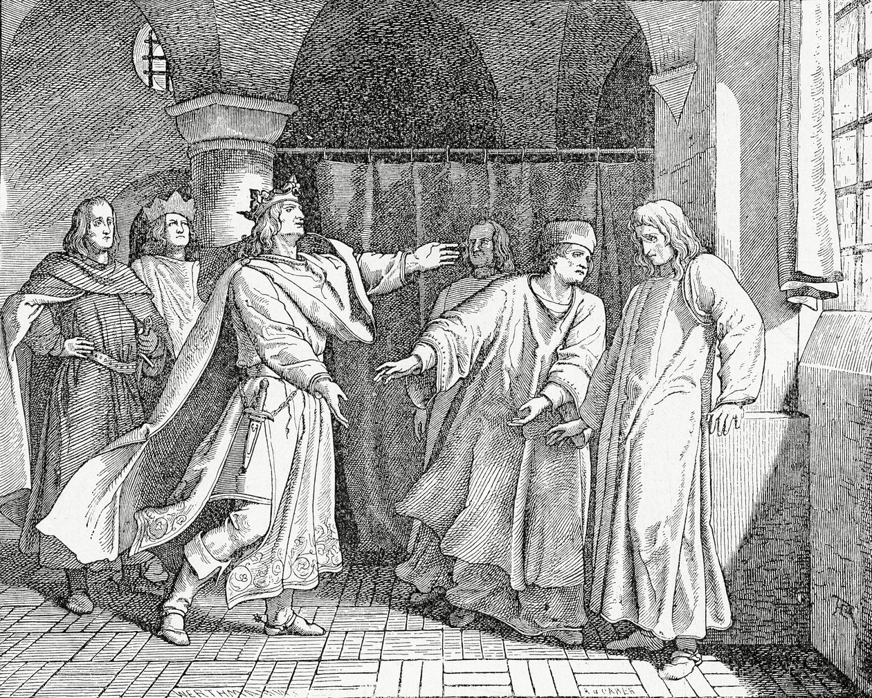 Réconciliation de Louis IV, roi des Romains, avec Frédéric le Bel, roi d