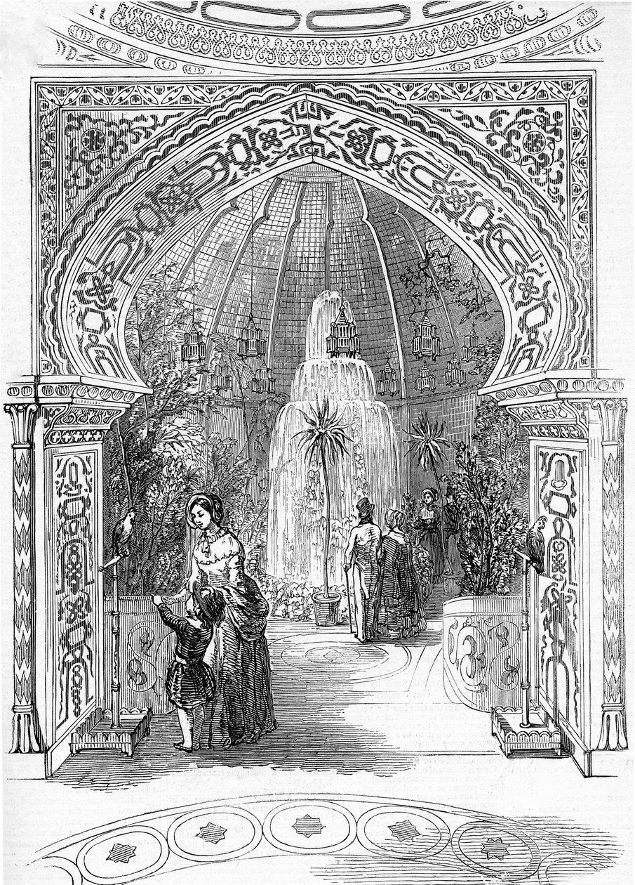 Réouverture du Colisée, Regents Park : La Serre, 1845 - English School