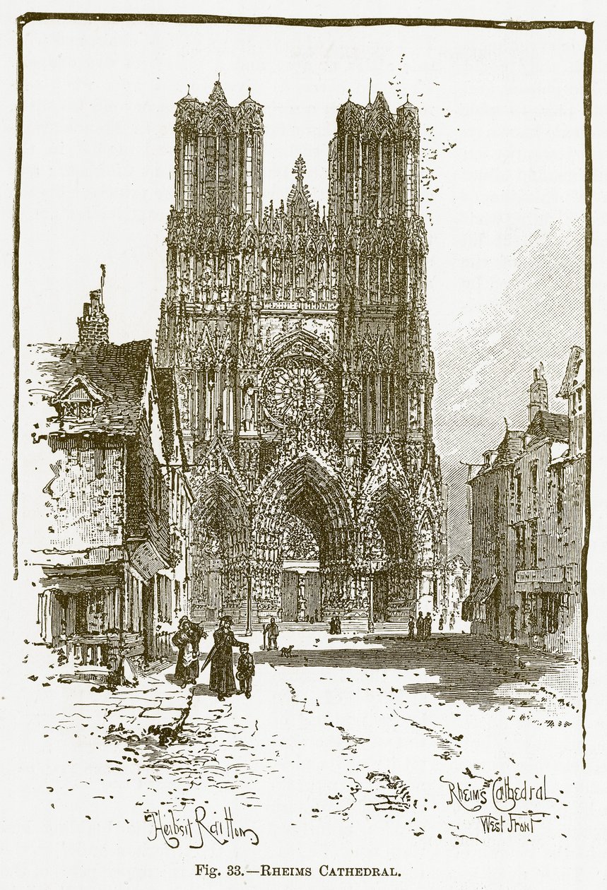 Cathédrale de Reims (gravure) - English School