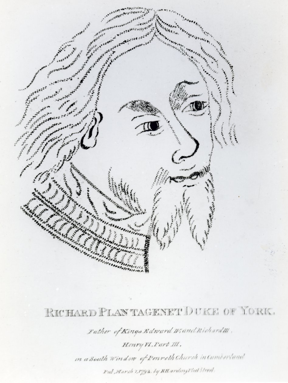 Richard de York, 3e Duc de York, publié en 1792 - English School