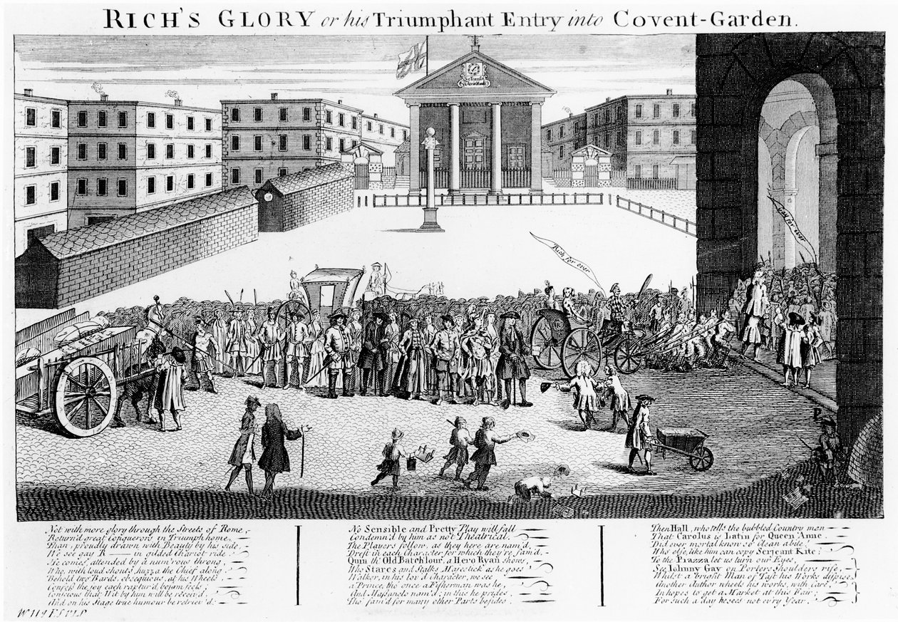 La gloire de Rich ou son entrée triomphale à Covent-Garden - English School