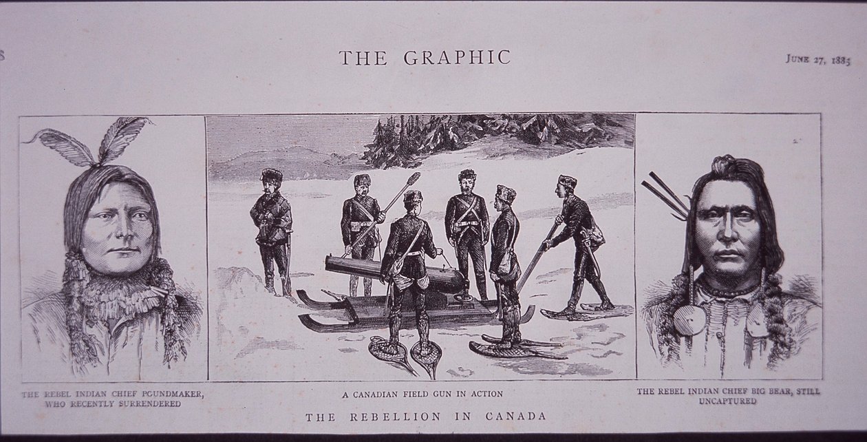 Rébellion de Riel au Canada, chefs rebelles, tiré de 