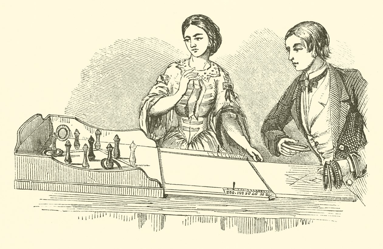 Ringolette, ou Quoits de salon (gravure) - English School