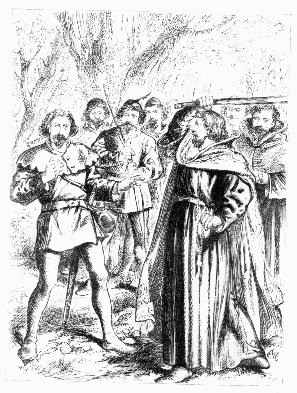 Robin des Bois et le roi Richard Ier (1157-99) - English School