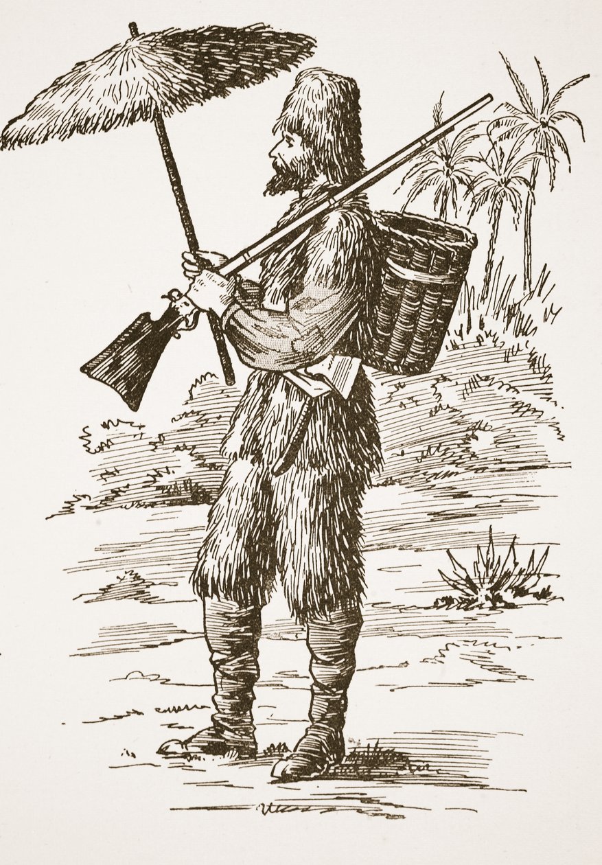 Robinson Crusoé, illustration de L