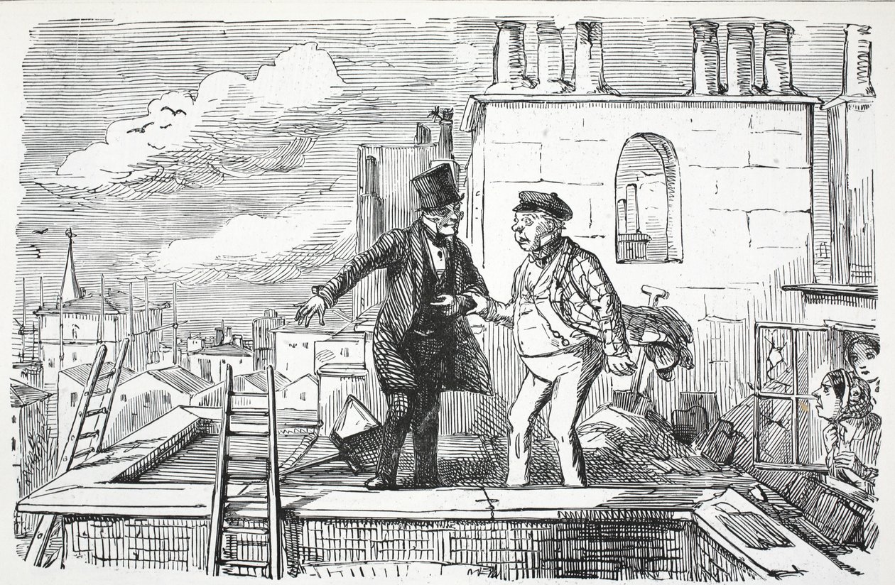 Toits, illustration de Punch - English School