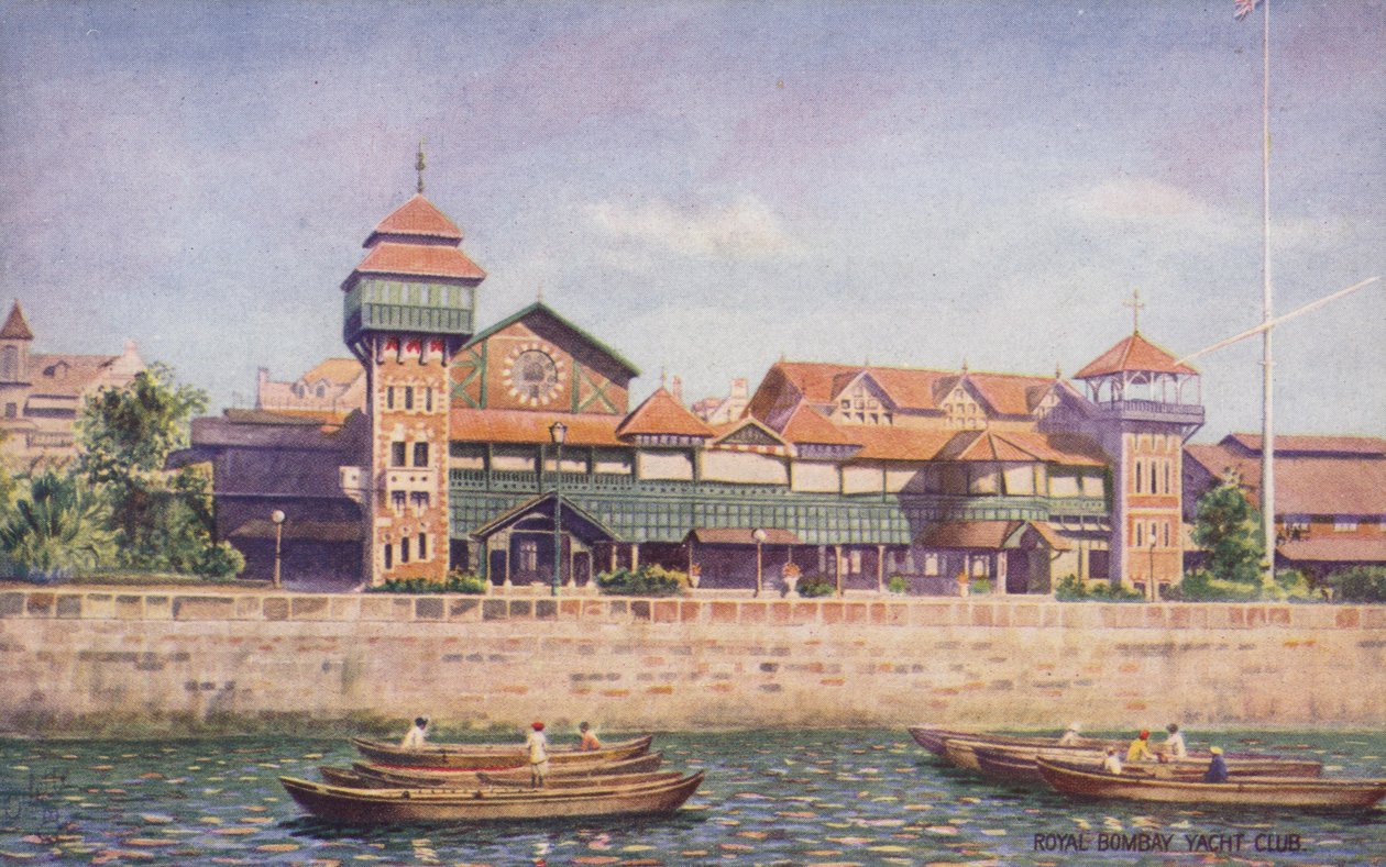 Royal Bombay Yacht Club (lithographie couleur) - English School