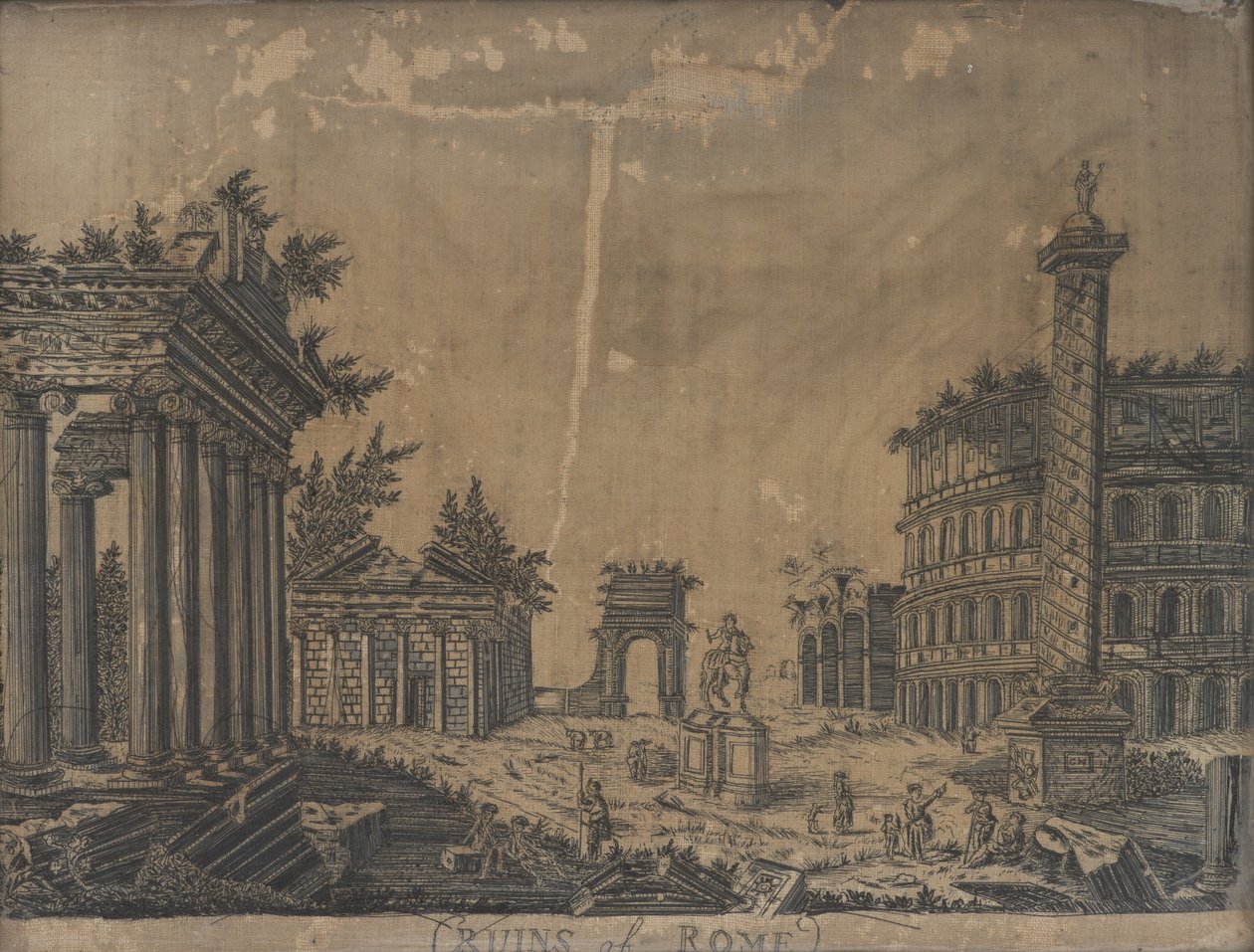 Ruines de Rome, années 1780 - English School