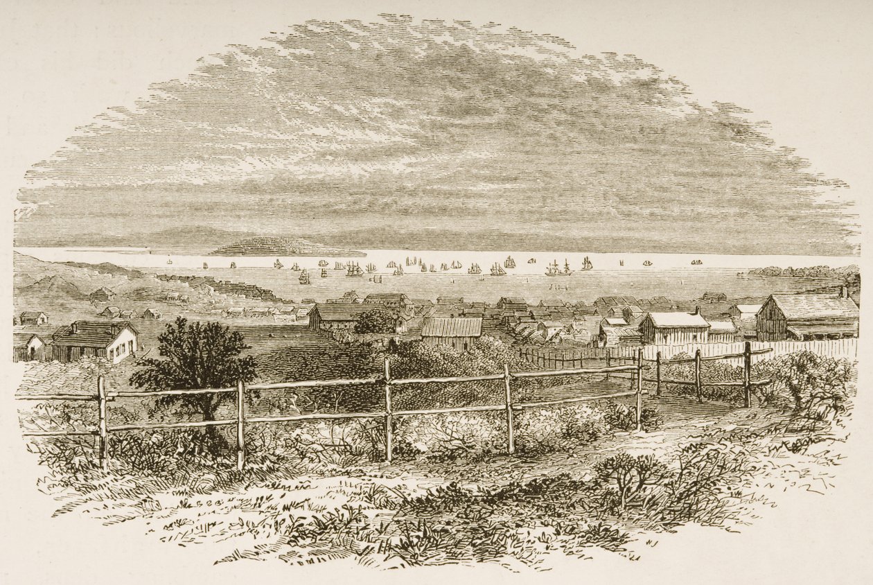 San Francisco en 1849, tiré de 