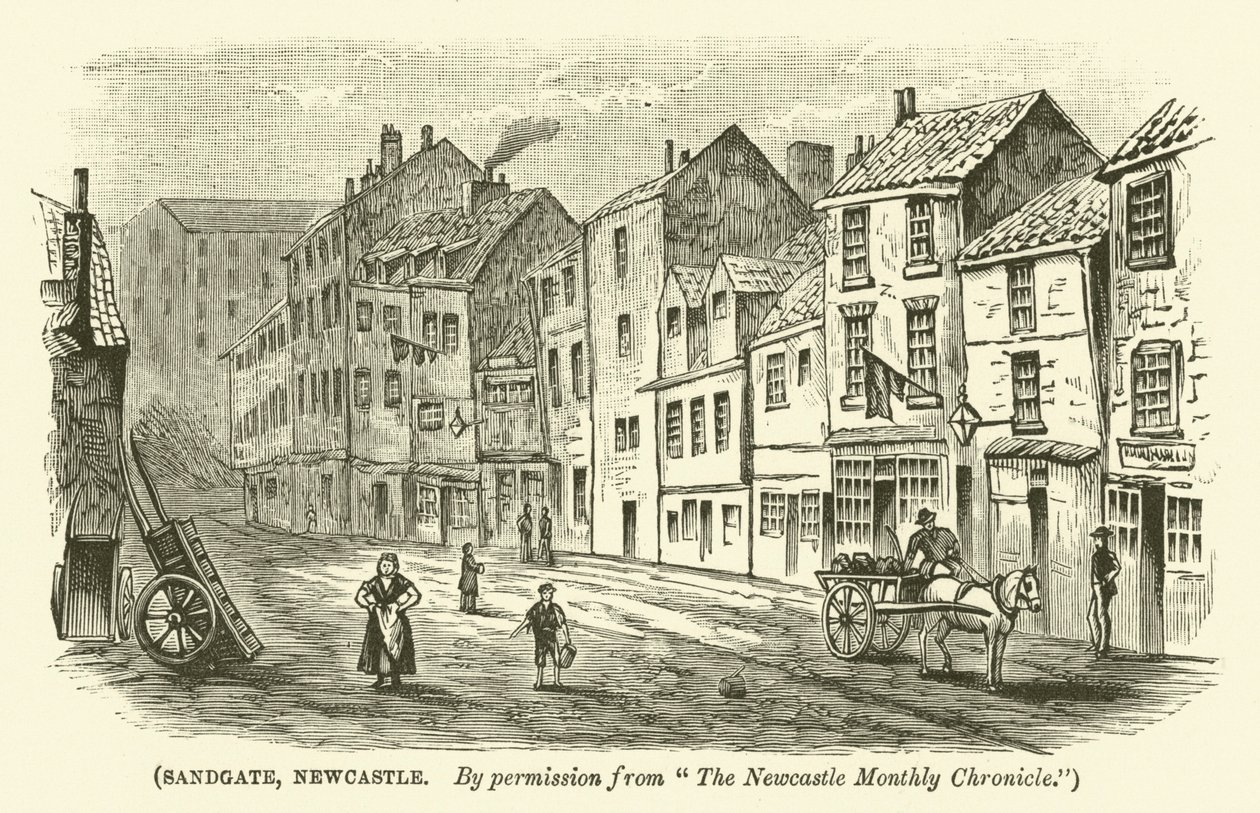 Sandgate, Newcastle (gravure) - English School