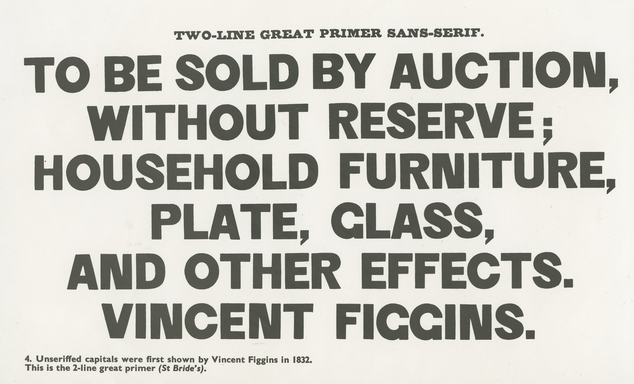 Affiche sans serif - English School