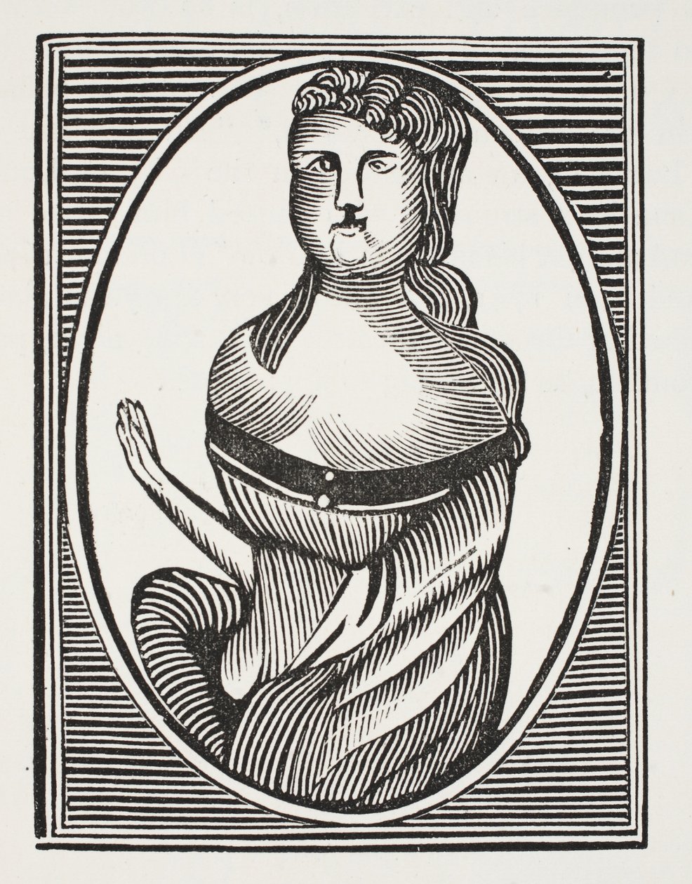 Sarah Millwood, illustration de Chap-books du XVIIIe siècle par John Ashton, pub. 1882 - English School