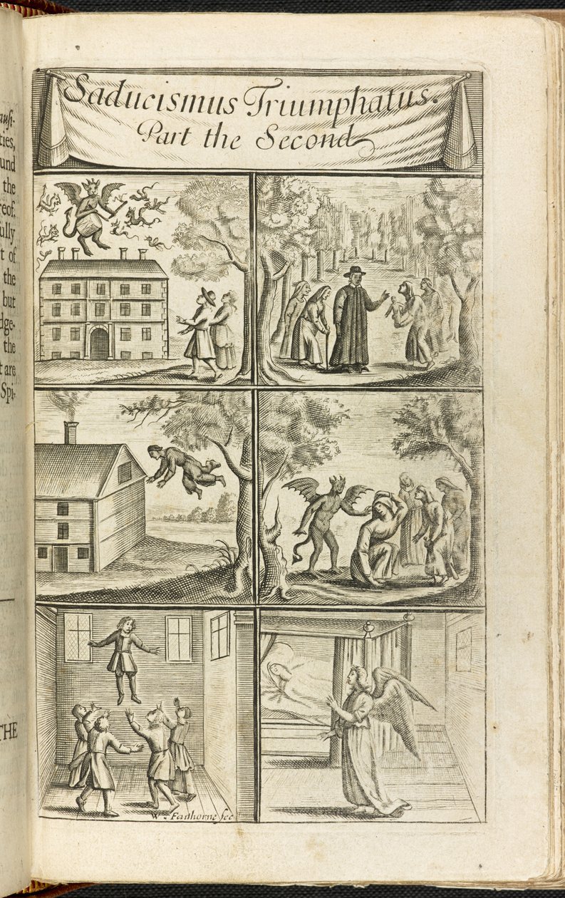 Scènes de lévitation et activités associées aux sorcières et démons, de 