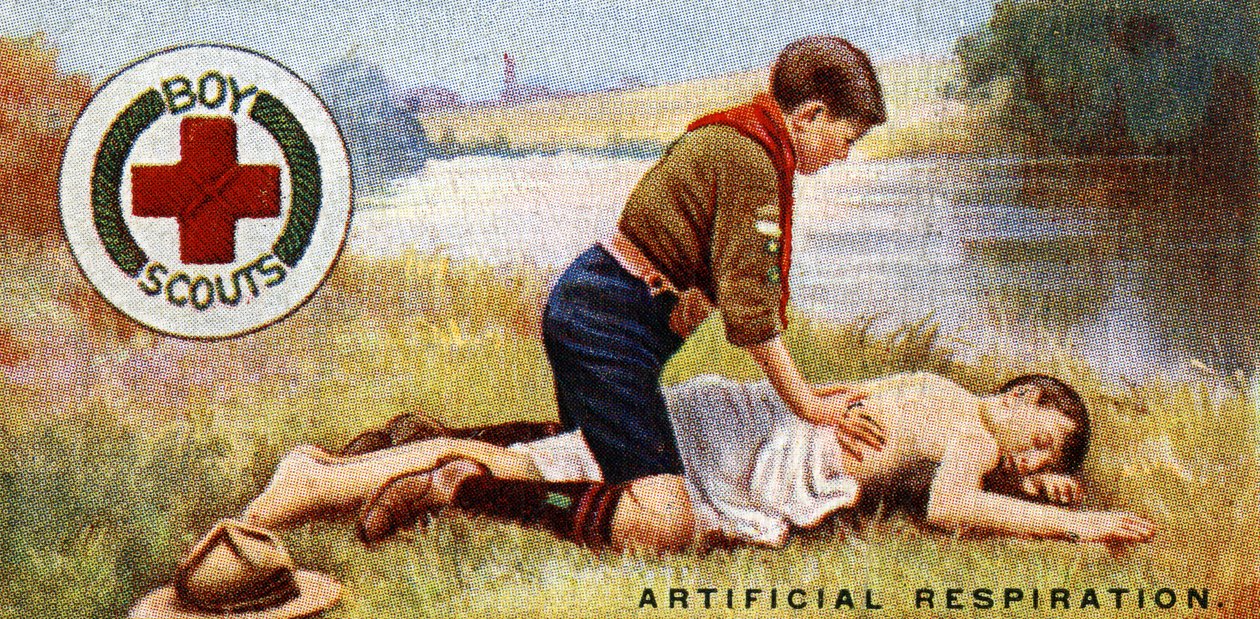 Badge de premiers secours pour scouts, 1929 - English School