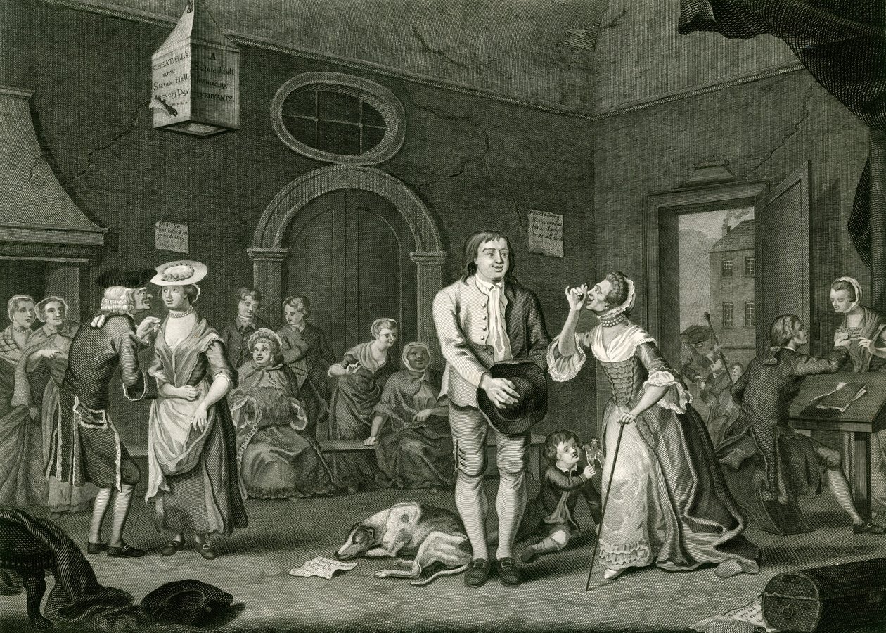 Sélection des serviteurs (gravure) - English School