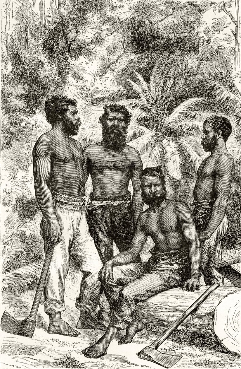 Aborigènes victoriens semi-civilisés, de 