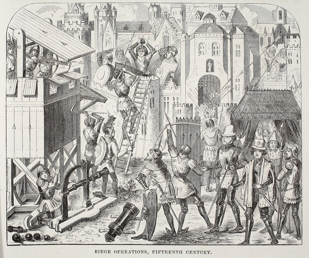 Opérations de siège, XVe siècle - English School