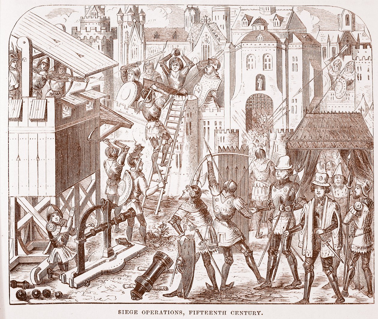 Opérations de siège, XVe siècle - English School